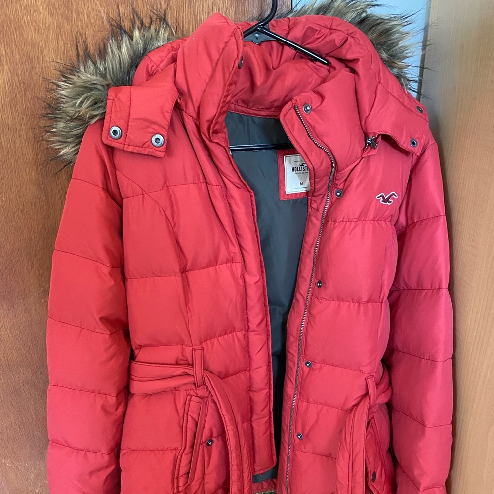 Red puffy jacket - Picture 3 of 3